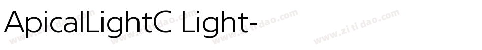 ApicalLightC Light字体转换